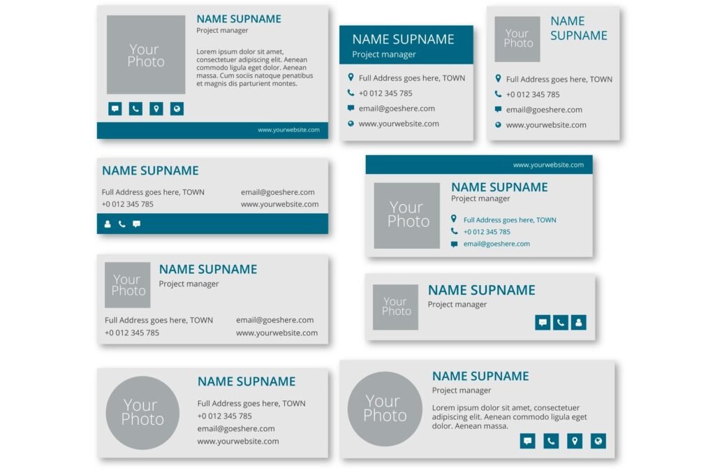 Exemplos de assinaturas de email