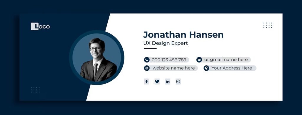 O que colocar na assinatura de email